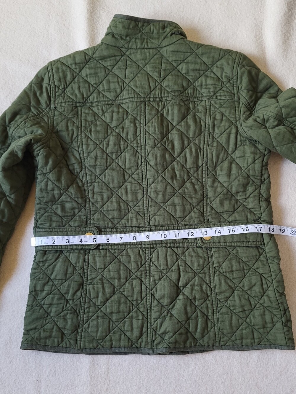 J. Crew Quilted Cotton Chore Jacket Womens Size XS Cotton Olive Green - Picture 12 of 16